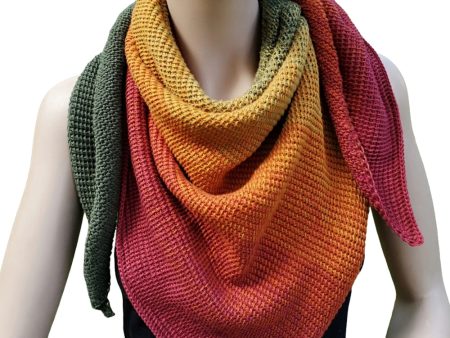 Autumn Ombre Cotton Shawl