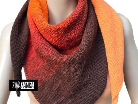 Autumn Harvest Ombre Cotton Shawl