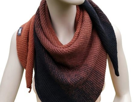 Brown & Black Ombre Cotton Shawl