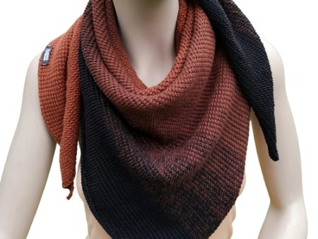 Brown & Black Ombre Cotton Shawl